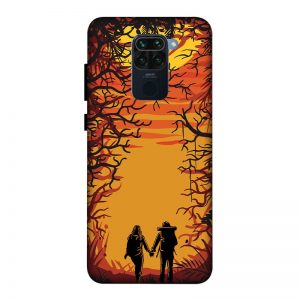 Couple in Forest Redmi Note 9 Mobile Cover