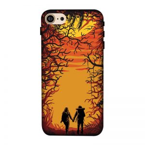 Couple in Forest iPhone 8 Mobile Cover