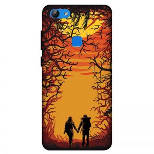 Couple in Forest Vivo V7 Mobile Cover
