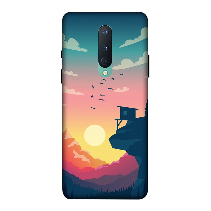 Day and Night OnePlus 8 Mobile Cover
