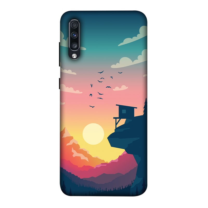 Day and Night Samsung A70 Mobile Cover