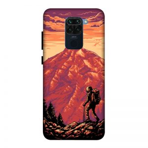 Hiker In Forest Redmi Note 9 Mobile Cover
