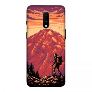 Hiker in Forest OnePlus 7 Mobile Cover