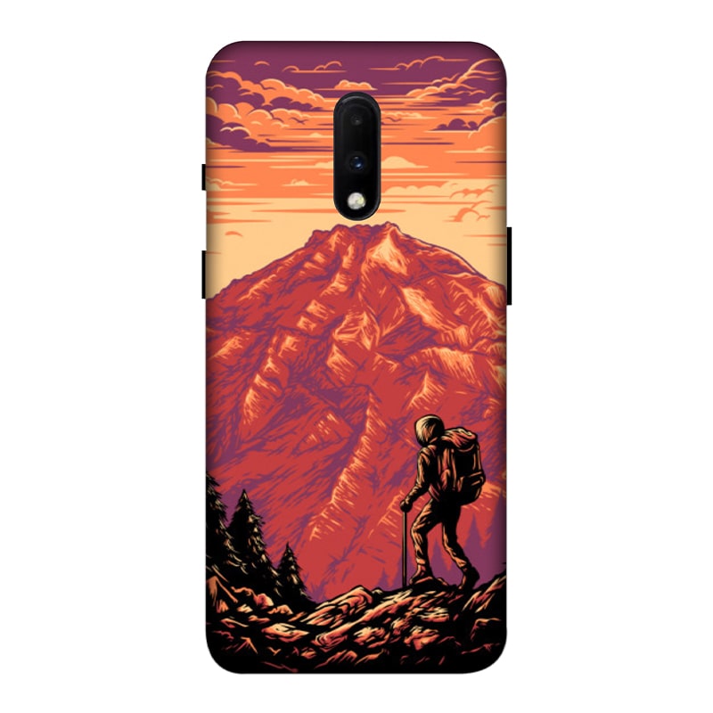 Hiker in Forest OnePlus 7 Mobile Cover
