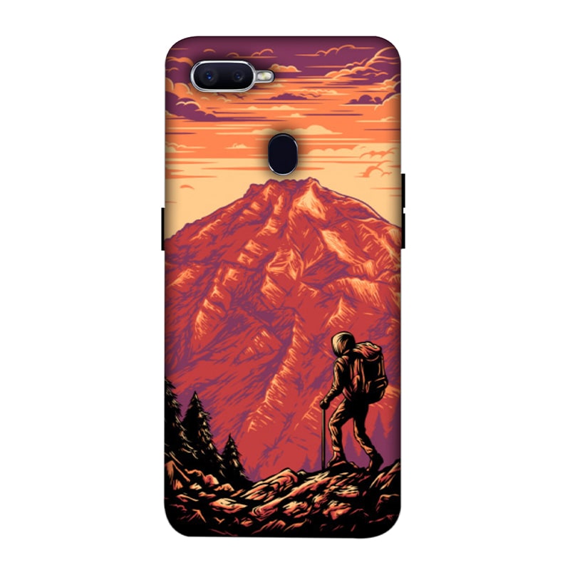 Hiker in Forest Oppo F9 Pro Mobile Cover