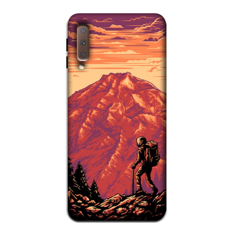 Hiker in Forest Samsung A7 2018 Mobile Cover