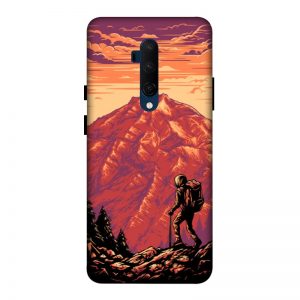 Hiker in Mountain OnePlus 7T Pro Mobile Cover