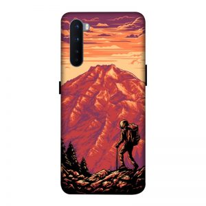 Hiker in Mountain OnePlus Nord Mobile Cover