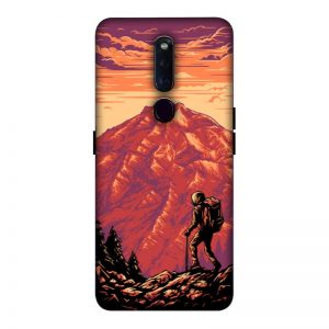 Hiker in Mountain Oppo F11 Pro Mobile Cover