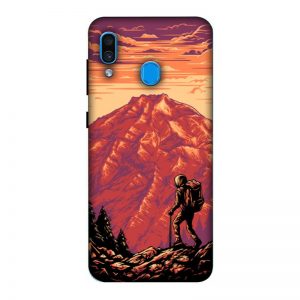 Hiker in Mountain Samsung A30 Mobile Cover