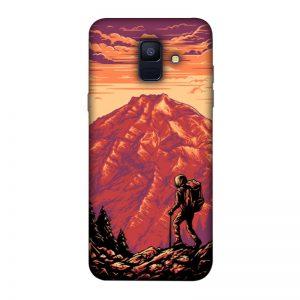 Hiker in Mountain Samsung Galaxy A6 Mobile Cover