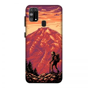 Hiker in Mountain Samsung M31 Mobile Cover