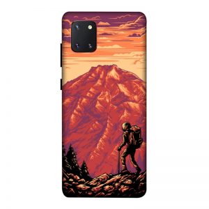 Hiker in Mountain Samsung Galaxy Note 10 Lite Mobile Cover