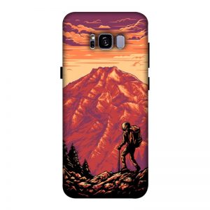 Hiker in Mountain Samsung Galaxy S8 Mobile Cover
