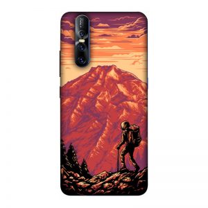 Hiker in Mountain Vivo V15 Pro Mobile Cover