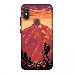 Hiker in Mountain Redmi Note 6 Pro mobile Cover