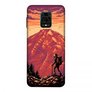 Hiker in Mountain Redmi Note 9 Pro Mobile Cover