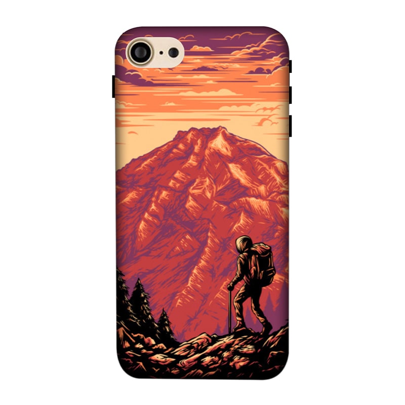 Hiker in Mountain iPhone 7 Mobile Cover