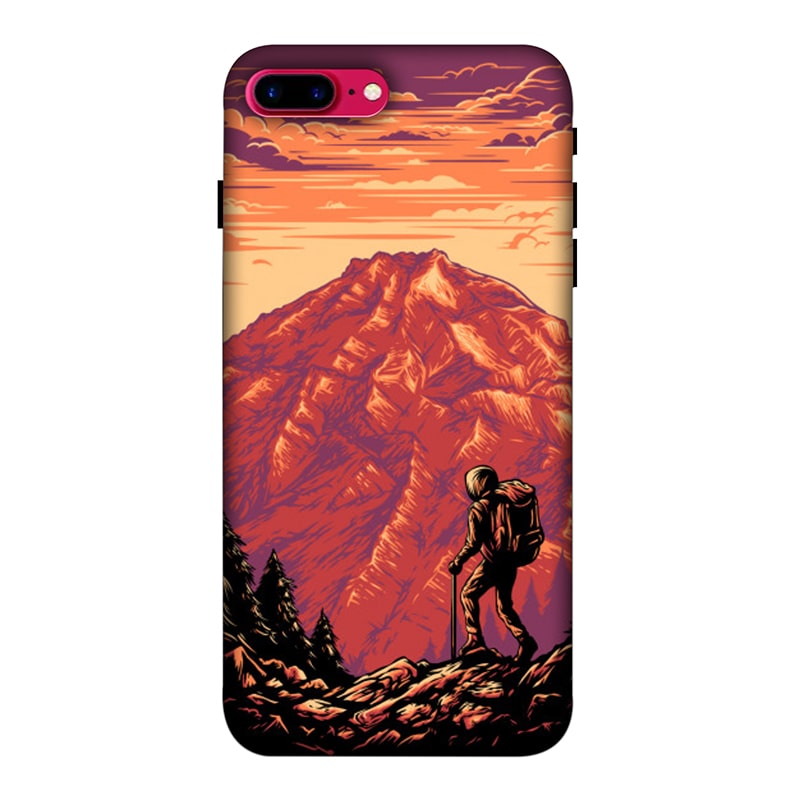 Hiker in Mountain iPhone 7 Plus Mobile Cover
