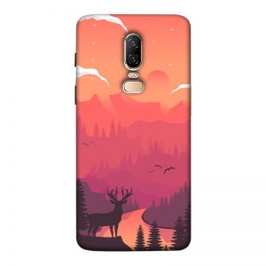 Hot Noon Landscape OnePlus 6 Mobile Cover