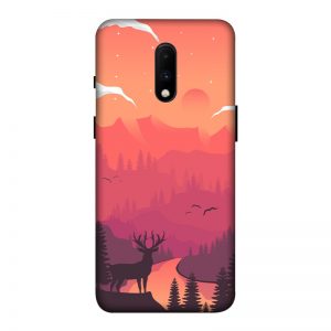 Hot Noon Landscape OnePlus 7 Mobile Cover