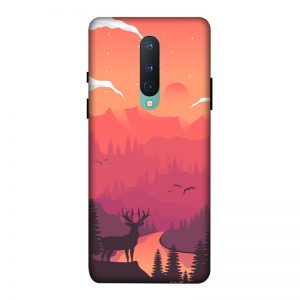 Hot Noon Landscape OnePlus 8 Mobile Cover