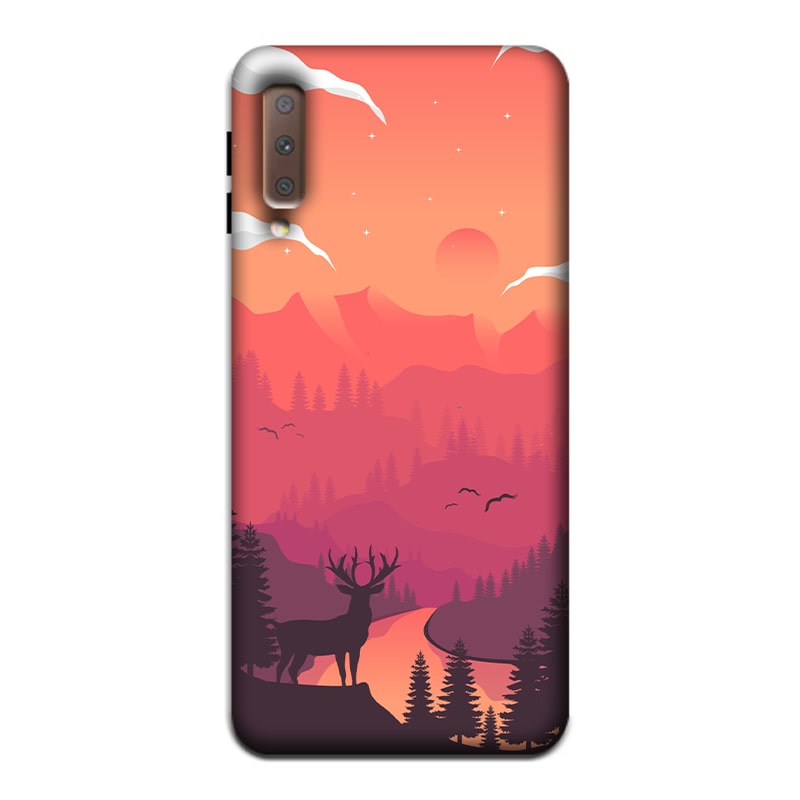 Hot Noon Landscape Samsung A7 2018 Mobile Cover