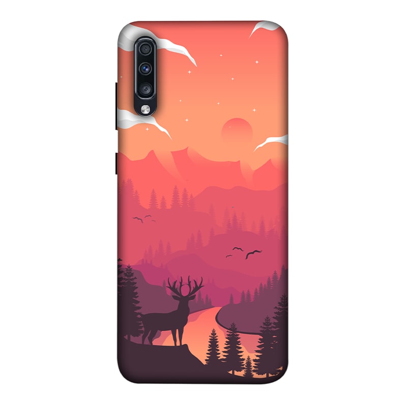 Hot Noon Landscape Samsung A70 Mobile Cover