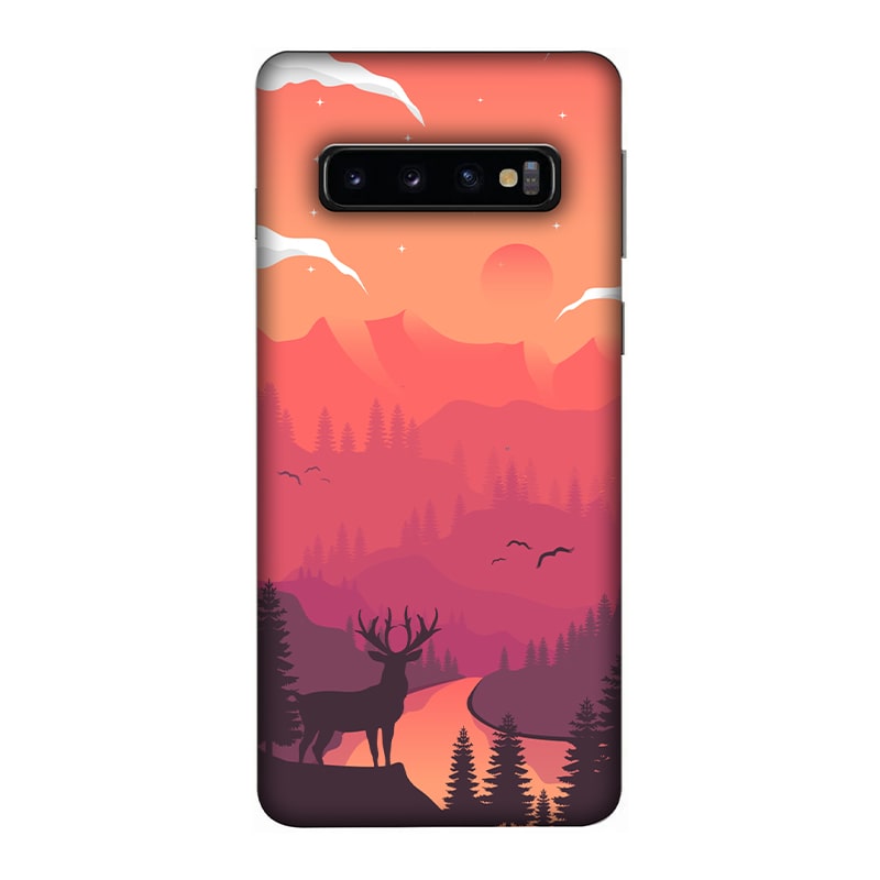 Hot Noon Landscape Samsung Galaxy S10 Mobile Cover