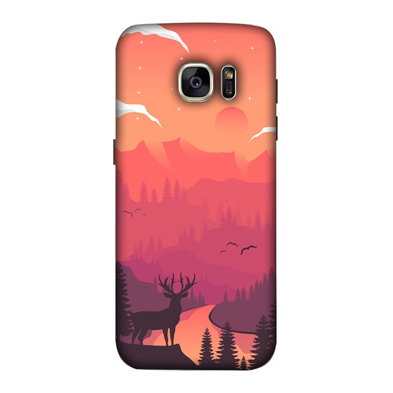 Hot Noon Landscape Samsung Galaxy S7 Mobile Cover