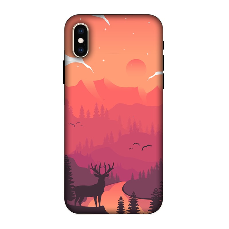 Hot Noon Landscape iPhone XS Mobile Cover
