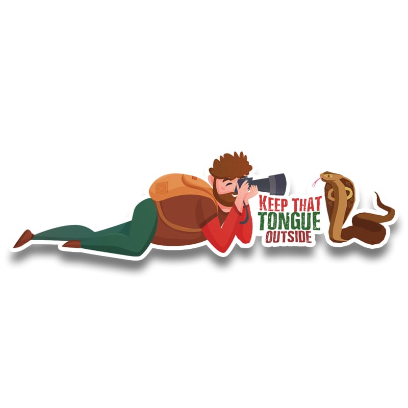 Keep that Tongue Outside Sticker