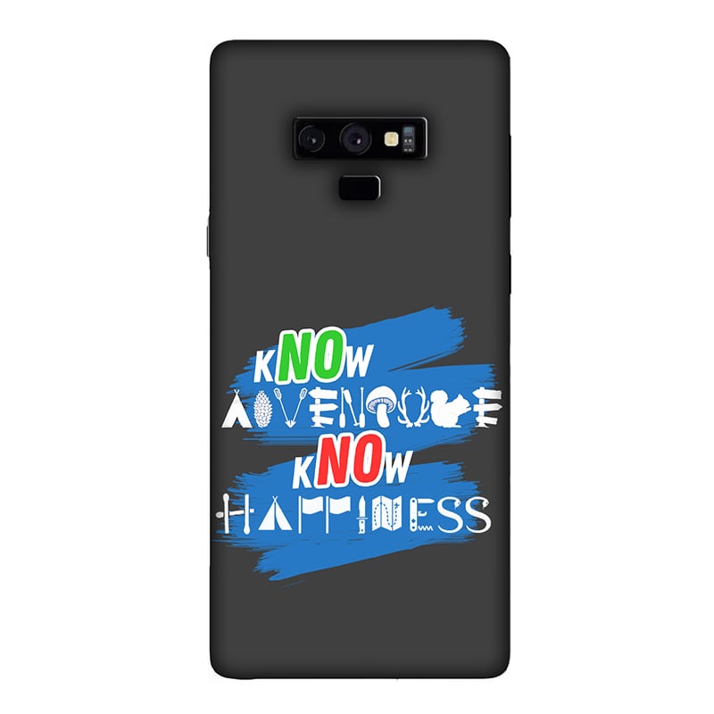 Know Adventure Know Happiness Samsung Galaxy Note 9 Mobile Cover