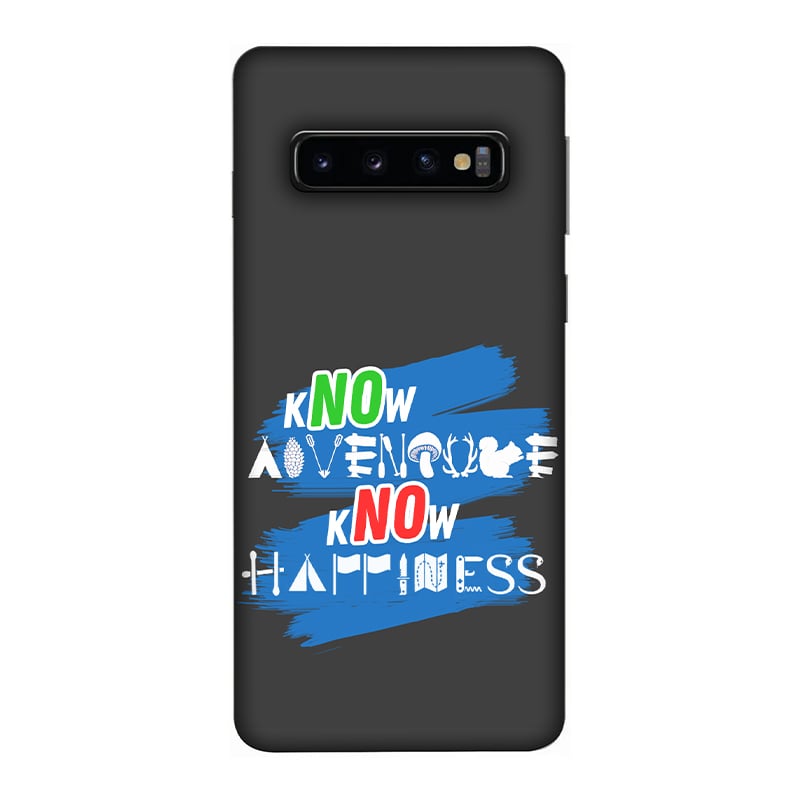 Know Adventure Know Happiness Samsung Galaxy S10 Mobile Cover