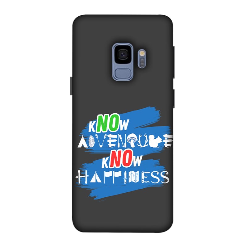 Know Adventure Know Happiness Samsung Galaxy S9 Mobile Cover