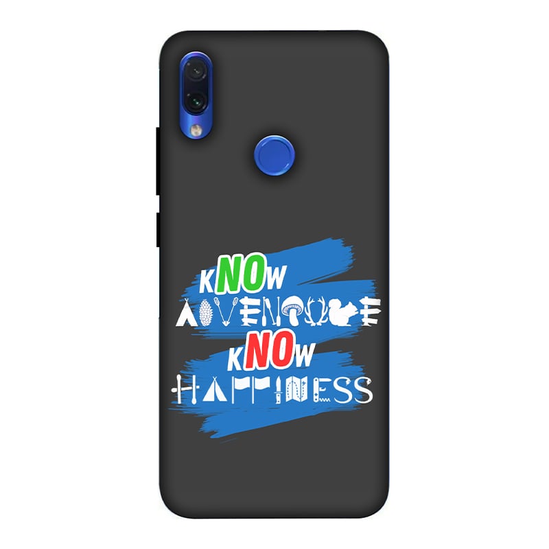Know Adventure Know Happiness Redmi Note 7 Mobile Cover