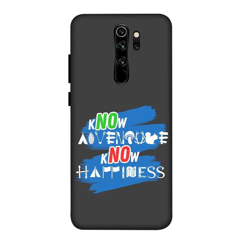 Know Adventure Know Happiness Redmi Note 8 Pro Mobile Cover