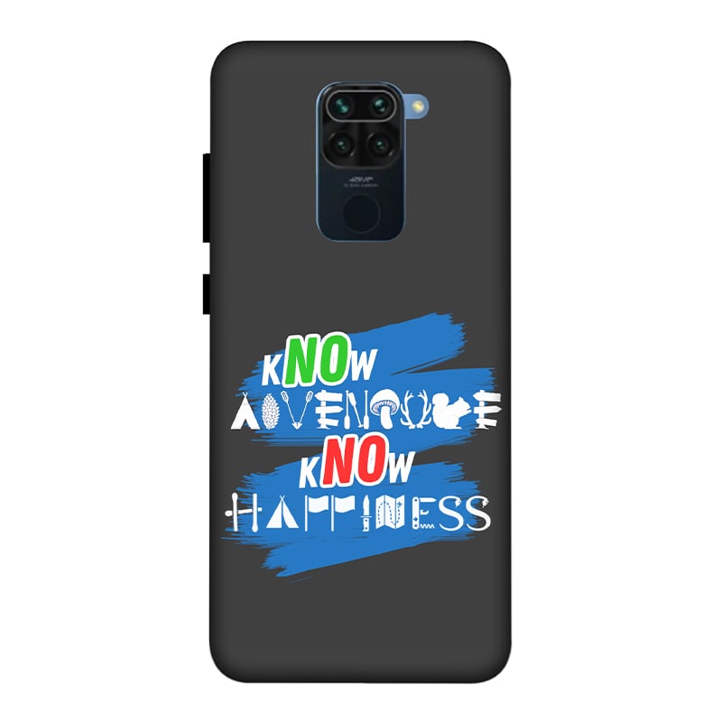 Know Adventure Know Happiness Redmi Note 9 Mobile Cover