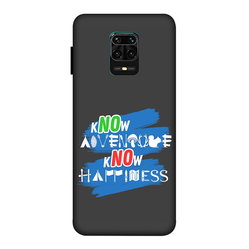 Know Adventure Know Happiness Redmi Note 9 Pro Max Mobile Cover