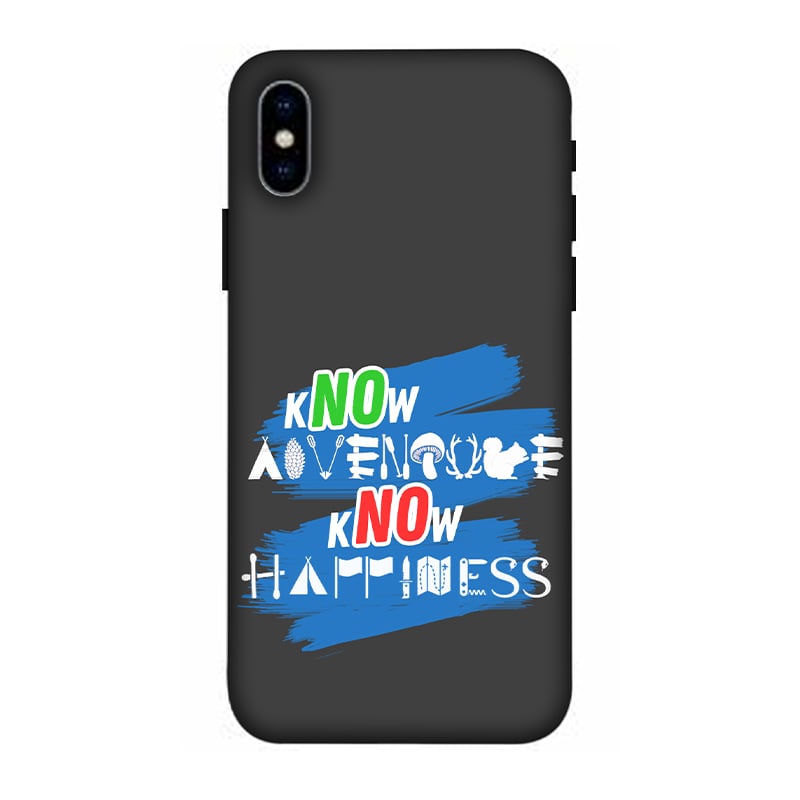 Know Adventure Know Happiness iPhone X Mobile Cover