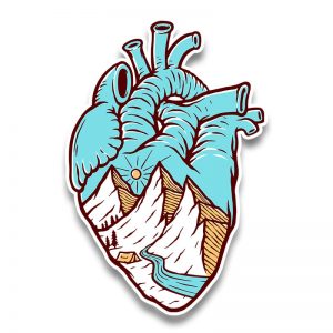 Mountain Heart Sticker