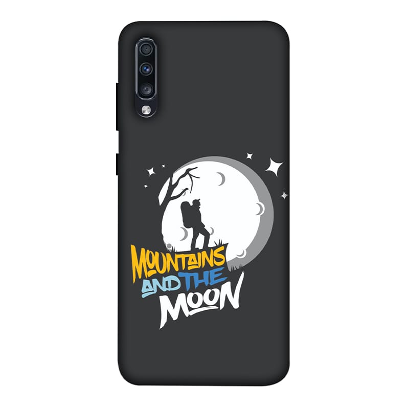 Mountains and the Moon Samsung A70 Mobile Cover