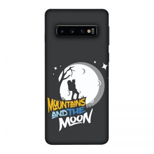 Mountains and the Moon Samsung Galaxy S10 Mobile Cover