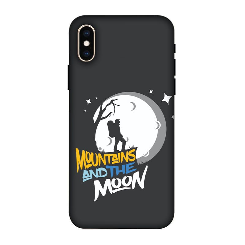 Mountains and the Moon iPhone XS Mobile Cover