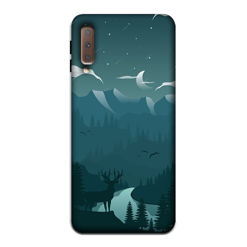 Night Landscape Samsung A7 2018 Mobile Cover