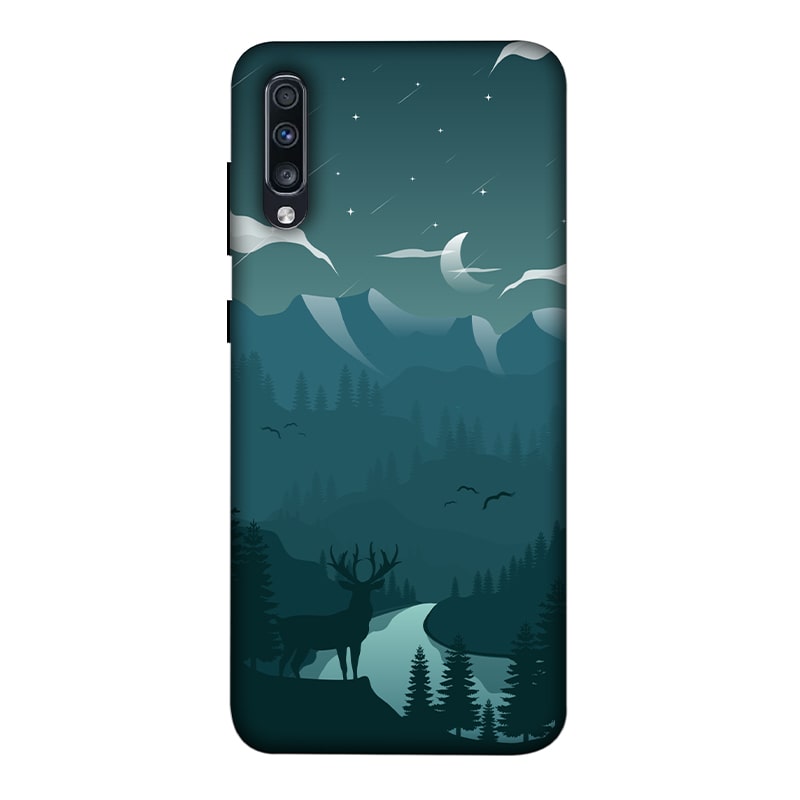 Night Landscape Samsung A70 Mobile Cover