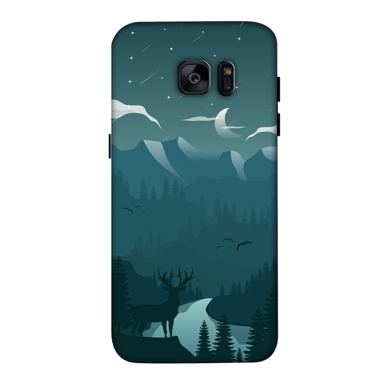Night Landscape Samsung Galaxy S7 Edge Mobile Cover