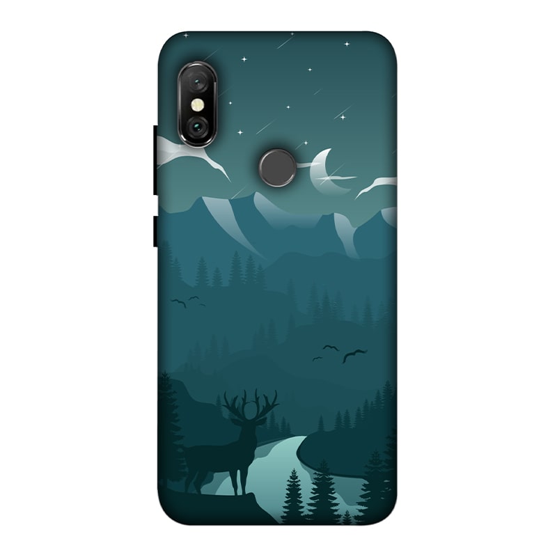 Night Landscape Redmi Note 6 Pro mobile Cover