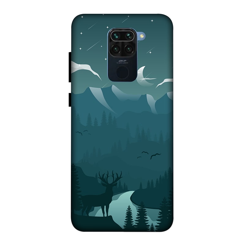 Night Landscape Redmi Note 9 Mobile Cover