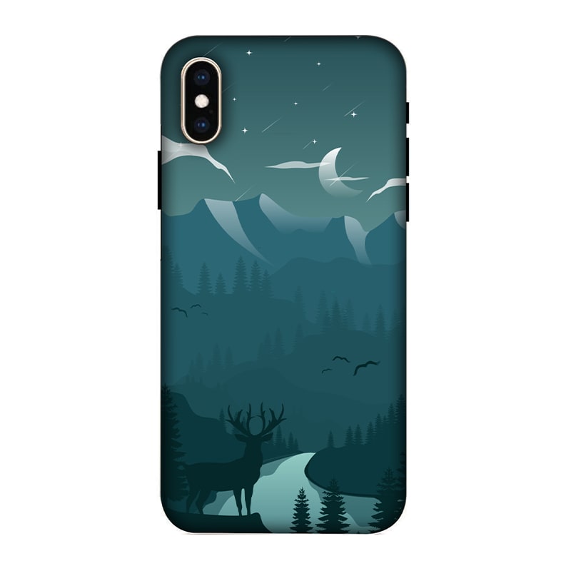 Night Landscape iPhone XS Mobile Cover